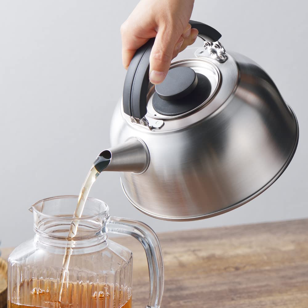 Yoshikawa FLAT Compact Kettle 2.8L (with strainer) SJ3463