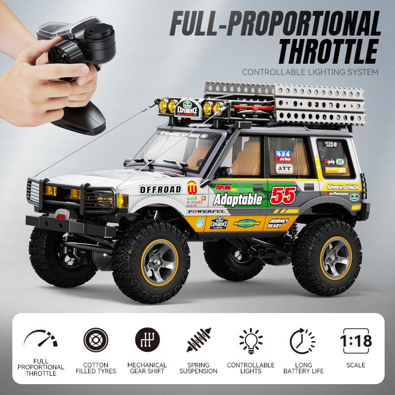 Jxc 118 4 Roues Motrices Prêt à Rouler Voiture RC Tout-Terrain Lr1801 Véhicule Tout-Terrain Professionnel Camion d'Escalade Rock Crawler Buggy Jouet pour Adulte Cadeau