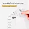 Bear-Themed Transparent Height Measurement Wall Sticker – Removable, No Damage To Walls, Accurate for Kids and Babies