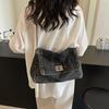 Denim Women's Bag 2025 New Trendy Shoulder Bag Large Capacity Tote Bag Class Commuter Messenger Chain Bag