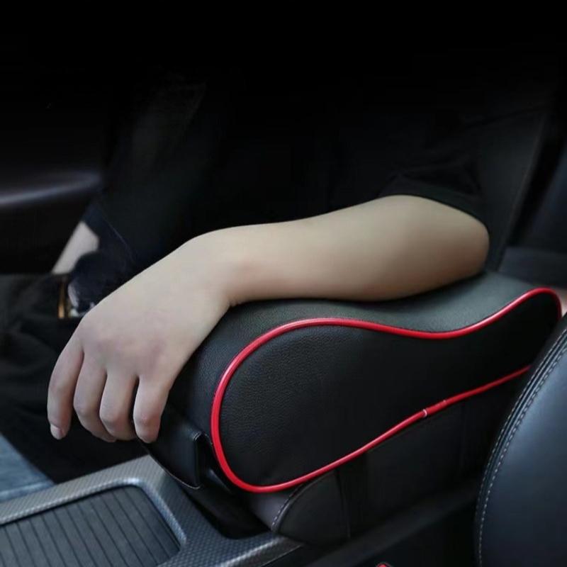 1pcs Car Central Armrest Pad Soft Cushion Car Armrest Box Height Increasing Pad Storage Bag  For Auto Central Armrest
