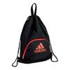 Adidas Soccer Bag with Ball Black and AKM33RBK Nap, Red,