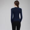 Women's Slim Fit Long Sleeve Yoga and Running Top - Quick-Drying, Breathable, Round Neck for Autumn and Winter Workouts