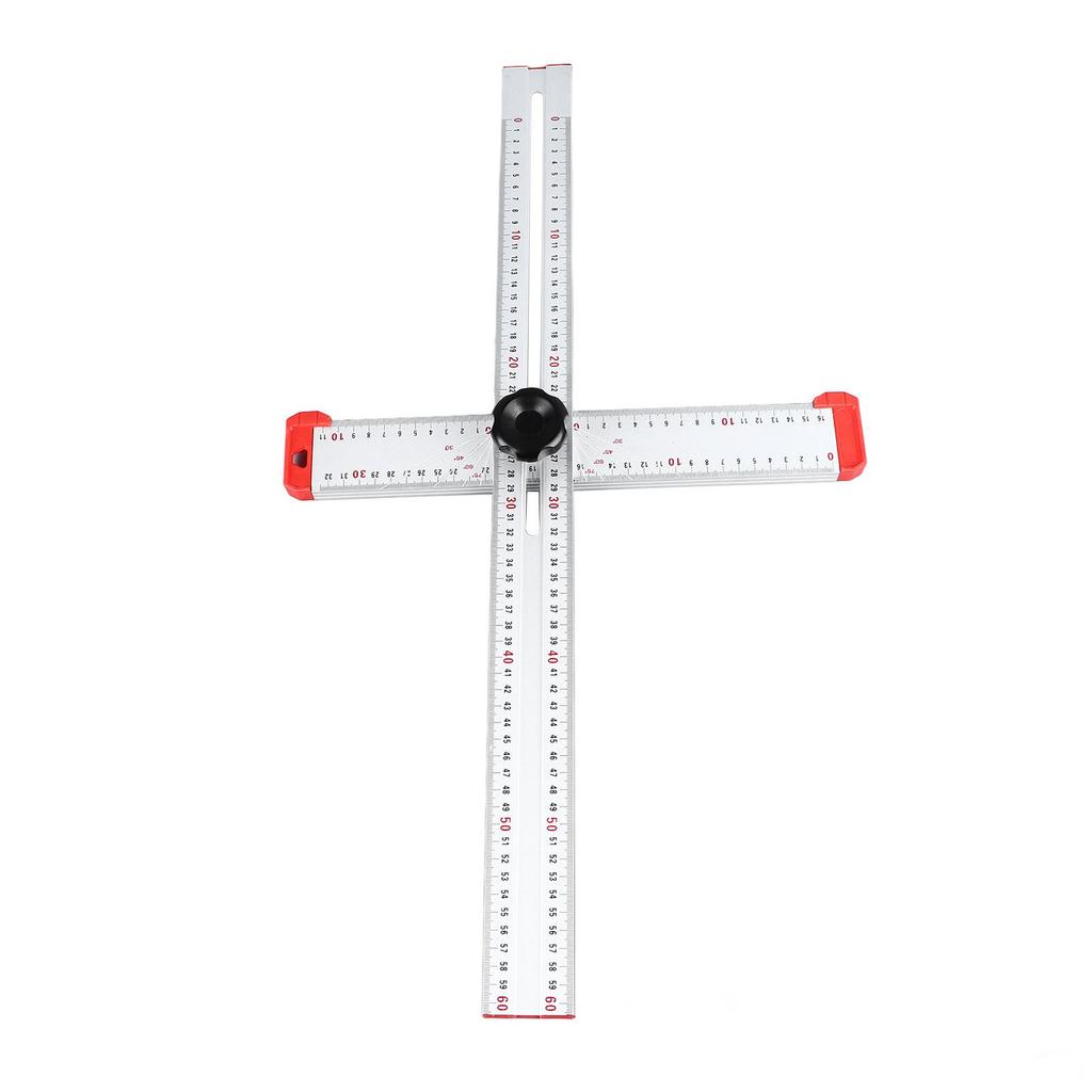 Adjustable T Square 600mm 2 In 1 Adjustable Angle Ruler T Type Marking Ruler for Woodworking