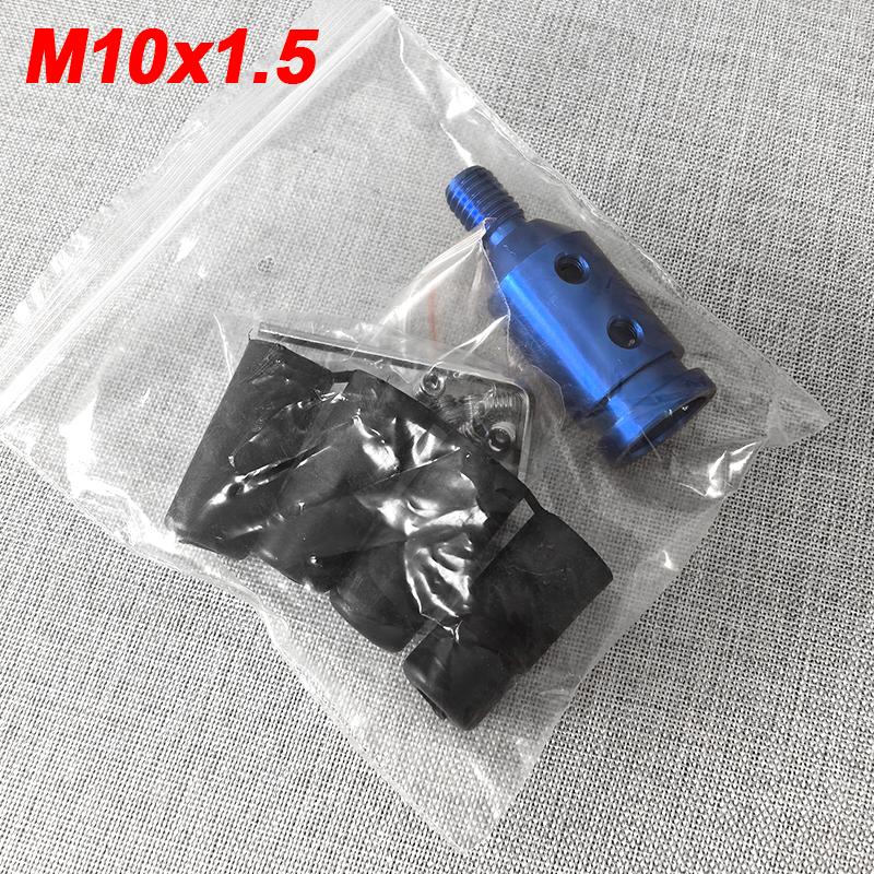 Universal Aluminum Alloy Car Auto Gear Manual Shift Knob Adapter Black for Non Threaded Shifters M12x1.25 M10x1.5