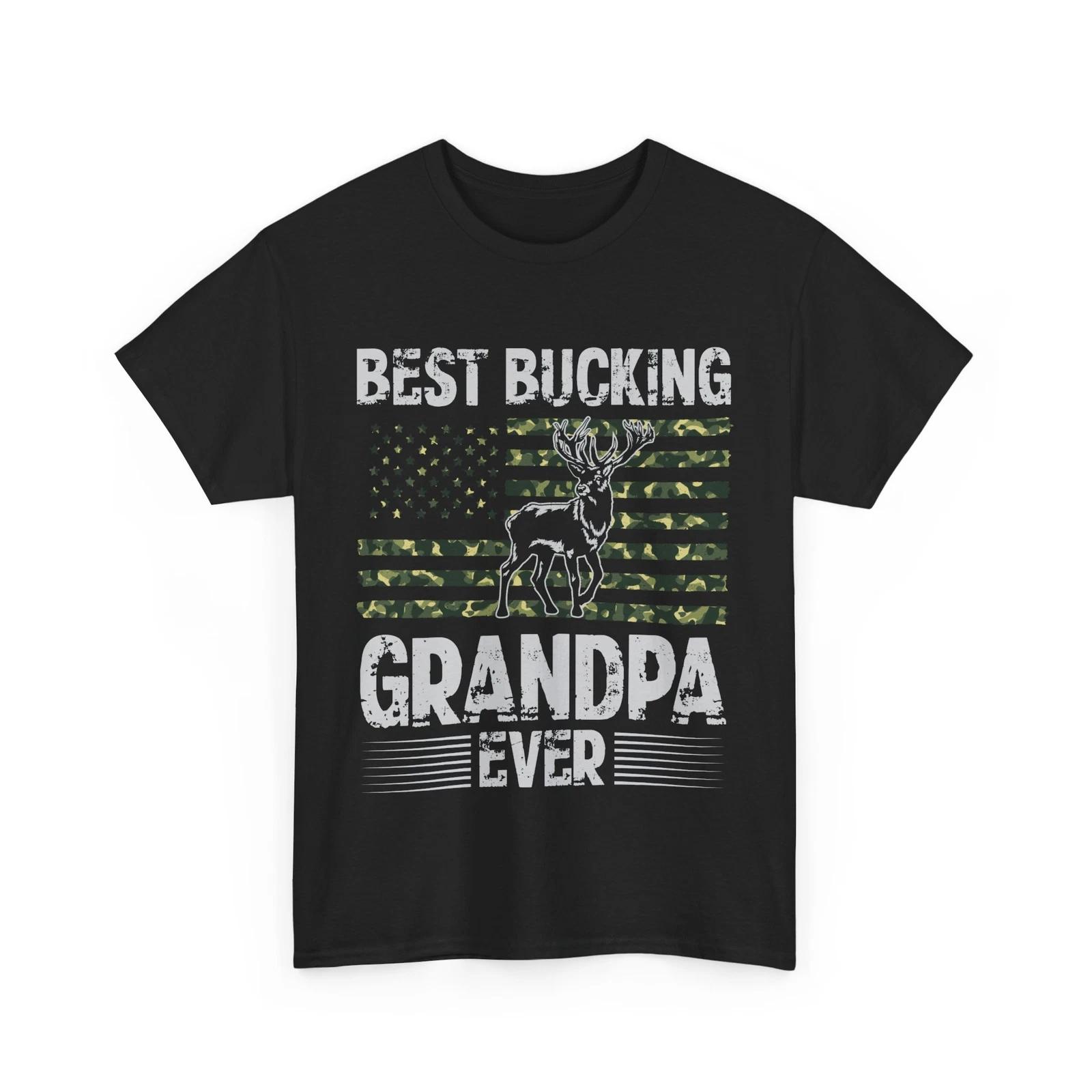 Grandpa Hunting Shirt, Best Bucking Grandpa Ever American Flag Camo Shirt 2XL
