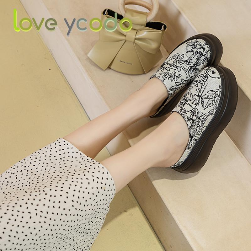 Жіноче повсякденне взуття Модне повсякденне на товстій підошві Водонепроникна платформа Зручне весна літо осінь осінь Студентська мода повсякденне взуття
