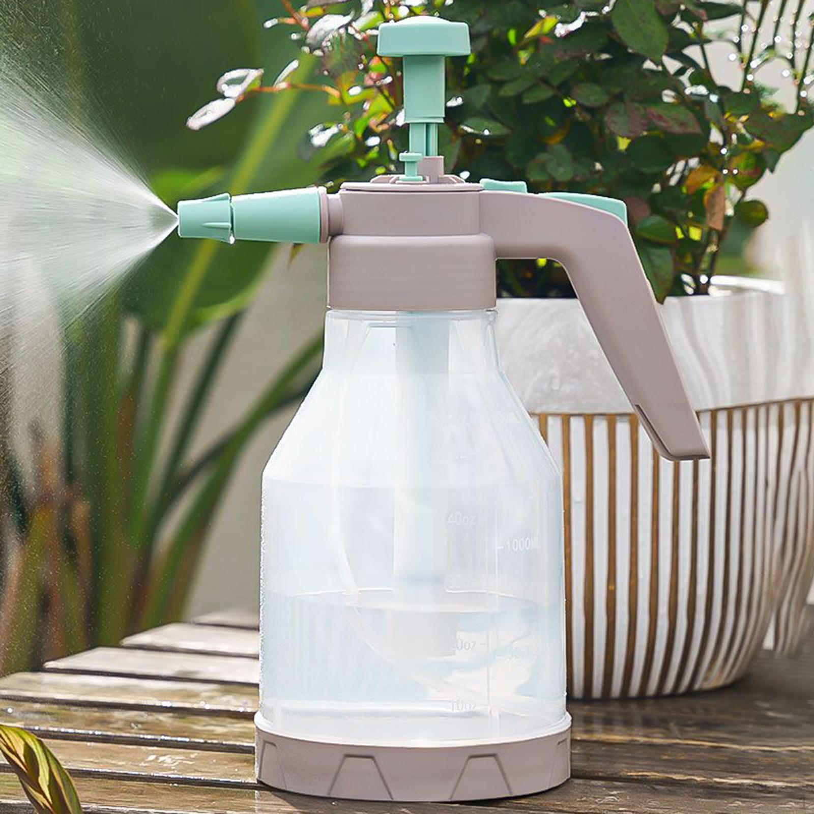 Садовый помповый опрыскиватель Мелкий туман 1,5 л с регулируемой насадкой Распылитель для воды green