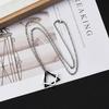 RUI RUI YU Geometry Interlocking Square Triangle Male Pendant for Men Zinc Alloy Modern Trendy Geometric Stacking Streetwear Necklace
