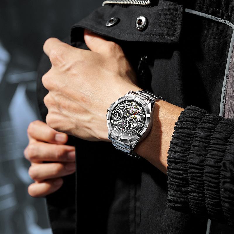Watch Men's Mechanical Watch Fashion Hollow Waterproof Fully Automatic Mechanical Watch Luminous Personalized Men's Watch Watch