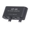 TOPINCN 2CH Sound Amplifier for Musical Instruments Microphone Preamplifier Aluminum Alloy Balanced Circuit Independent Gain Adjustment 0-20dB 1/4