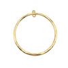 Irregular Oval Frame Connectors Moon Hammered Texture Links For Earring Making