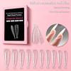 Dual Form Coffin Nail Tips 120pcs  Extension Reusable Mold For Quick and Easy Professional Manicure At Home