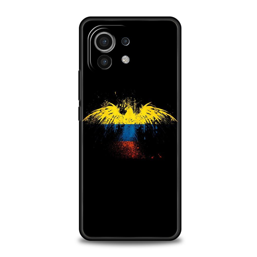 Colombia Flag Phone Case For Xiaomi Poco X3 NFC M3 M4 F4 X4 Pro 5G F3 GT Mi 12 11T 10 9T 10T Lite 11 Ultra Silicon Black Cover