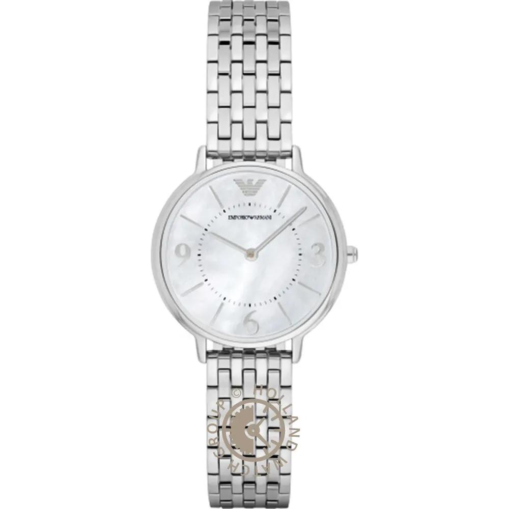 

Emporio Armani Mother of pearl Silver Stainless Steel Ladies Quartz Watch AR2507 мать жемчужного