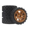 4pcs 70MM Rally Tires Rubber Tire Wheel Tyre for Tamiya XV01 XV02 TT01 TT02 PTG-2 1/10 RC Rally Racing Car Upgrade Parts