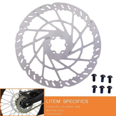 Fahrrad 220mm Scheibenbremsrotor E Bike Motor Hydraulische Hinterradbremse Bremse Bremsen Rotor Rotor Motorrad Dirt Elektrisch Ste D7J7