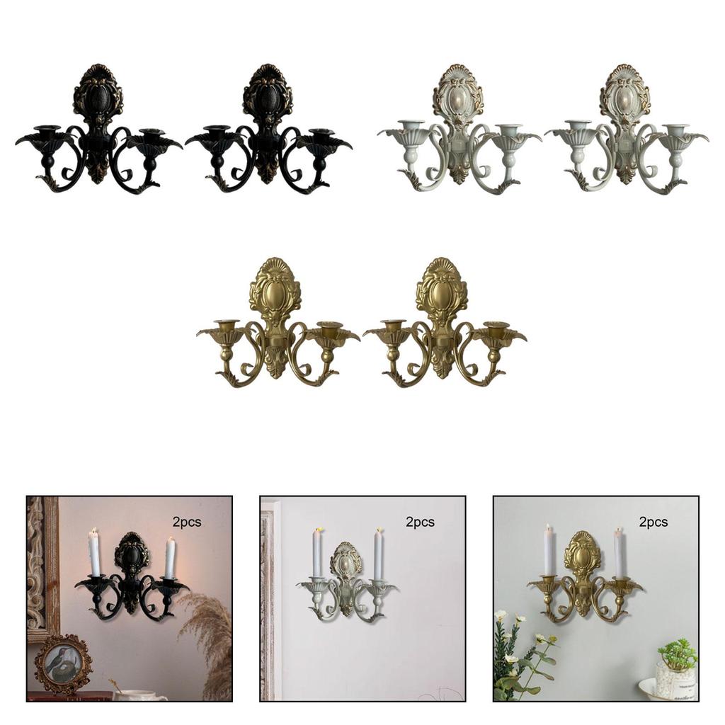 Candle Sconce, Candle Stand Decorative Candlestick Holder Wall Candle Holder for Wedding Party Anniversary Wall Decor