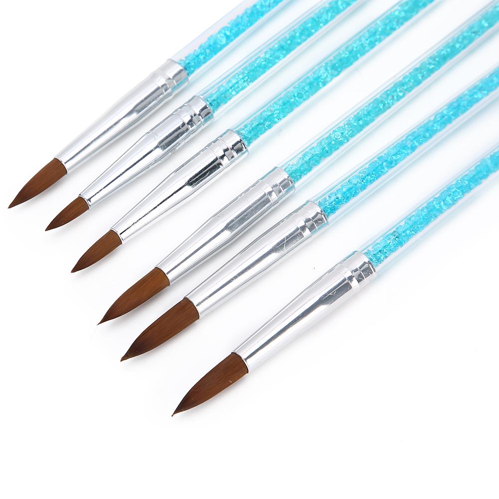 6 buc. Pensulă Nail Art cu Păr de Nailon DIY Model Floral Pensulă pentru Pictură Desen Unghii