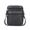 Top Grain Cowhide Vintage Men's Crossbody Leather Bag - Vertical Casual Shoulder Bag, Portable and Multifunctional
