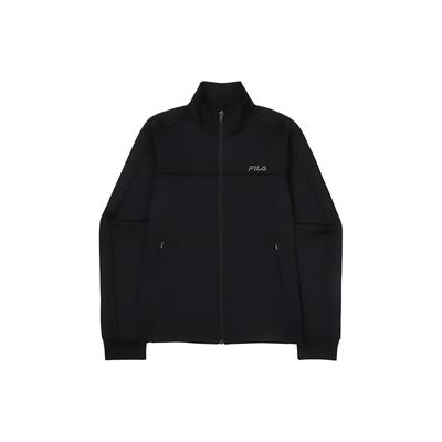 Solid Color Fitted Long Sleeve Jacket Women Jackets Black FS2FTF3251F-BLK