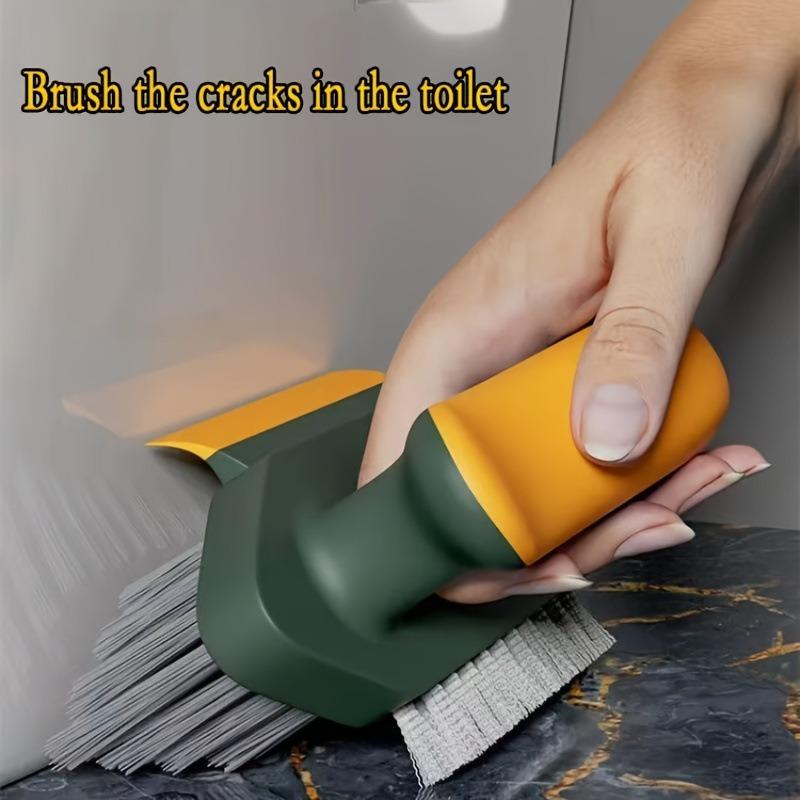 Multi Functional Gap Brush, Bathroom Brush, Wall Corner Brush, Bathroom Handheld Floor Brush, Three in One Cleaning Brush