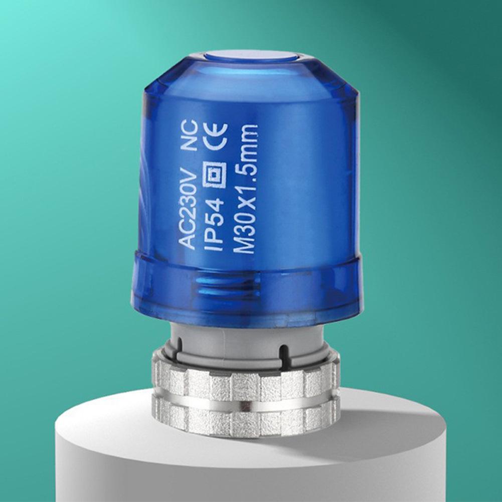 Electric Actuator for Floor Heating AC230V with M30x1 5 Threaded Connection Automatic Spring Return and Compact Design
