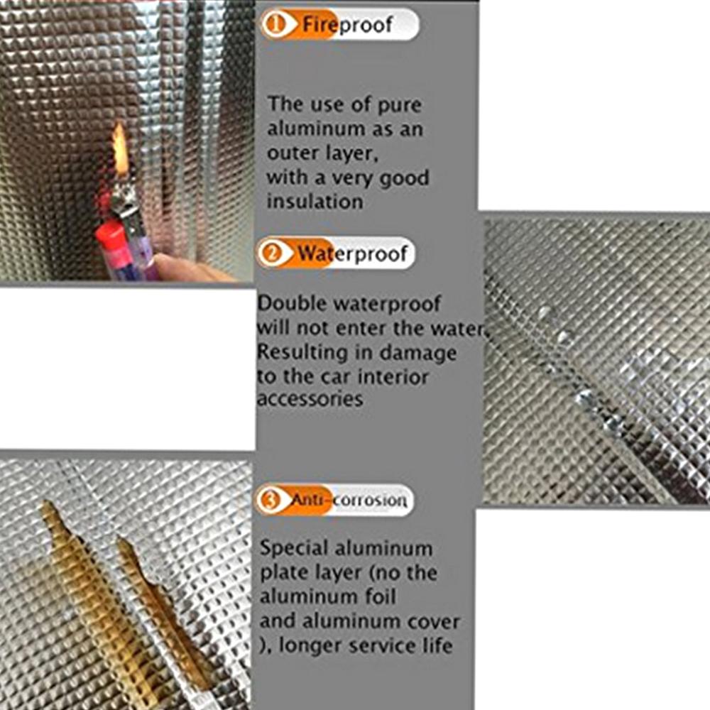 Sound Deadening Mat Car Firewall Sound Deadener Heat Shield Insulation Audio Noise Insulator Deadening Pad 7mm