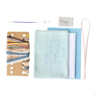 DIY Stickerei Buchumschlag Set Nähen Komplettes Werkzeug Handgemachte Notizbuchhülle für