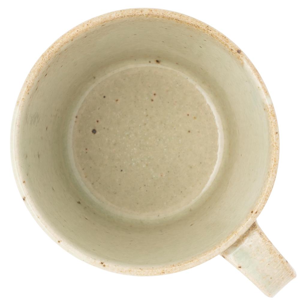 Marui Seito Shigaraki Ware Hechimon Mug, Large, 380ml Capacity, White Bidro, Ivory, 3-4445