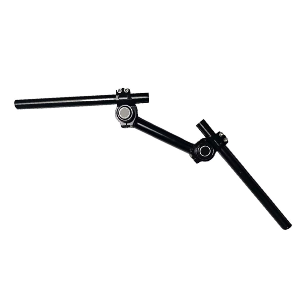 High Strength Aluminum Motorcycle Handlebar with Adjustable Height & Angle Suitable for Scooters Enhanced Riding Comfort