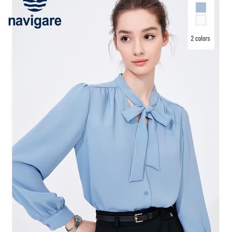 Navigare Women s Loose Fit Long-Sleeve Commuter Shirt L