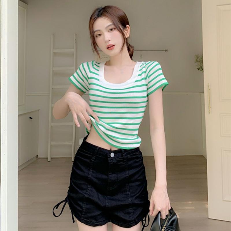 Women's Tops Slim Sweet Casual Simplicity Knitted O Neck