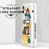 Cartoon Colorful Pattern Printing Pouzdro na telefon Čtvercové tekuté silikonové TPU Full Cover Fotoaparát Nárazuvzdorný ochranný kryt pro Huawei Honor Vivo