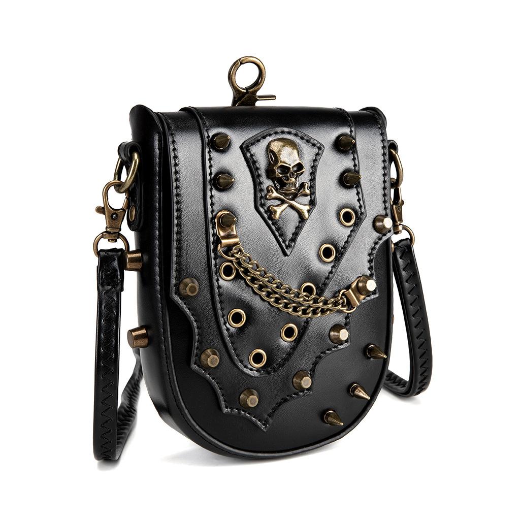 Steampunk Women's Single-shoulder Bag, Heavy Industry Retro Dumpling Bag, Women's Versatile Underarm Loose Change Mobile Phone Bag