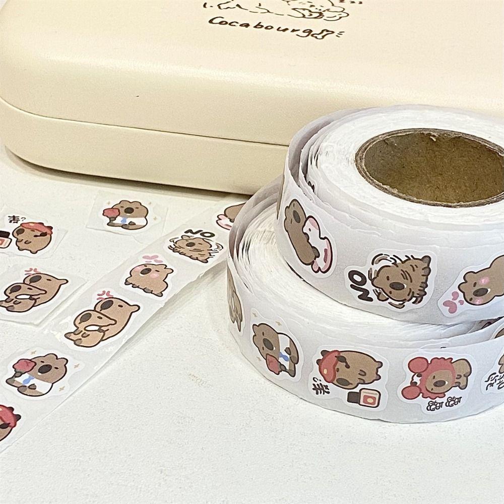 Capybara Niedliche Capybara-Aufkleber, modische Cartoon-Capibara-Aufkleber, kreative Capibara-Aufkleber zum Selbermachen