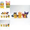 Adorable 7 Piece Pikachu Transformation Plush Toy Set Cute Cartoon Pvc Figures