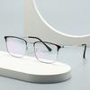 Classic Titanium Alloy Square Full Rim Glasses Frame for Men Lightweight Durable Eyewear for Business & Daily Fashion 3125