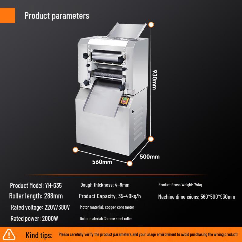 Kelaiheng Automatic Commercial Noodle Maker and Dough Press Machine for School and Canteen
