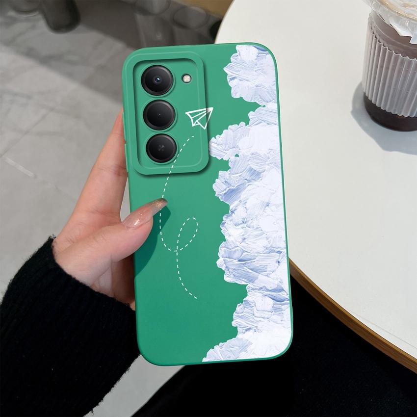 Premium Protective Case For Redmi 15 10 11 15C 12C 10C Note 14 Pro Plus 14S Beautiful Brown Leaf Patterns Liquid Silicone Phone Cover For Redmi Casing