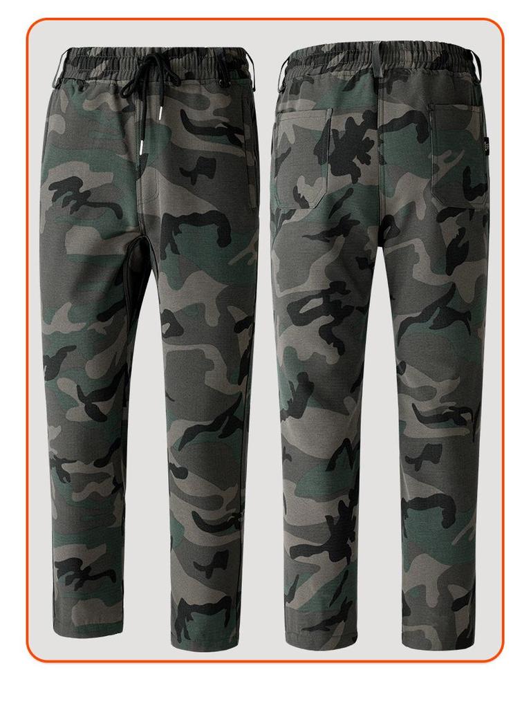 Men's Waterproof Camouflage Workwear Set - Velvet Lined, Wear-Resistant, Outdoor Cold Protection