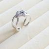Retro Geometric Knot Ring - Japanese Korean Style, Versatile Openable Design