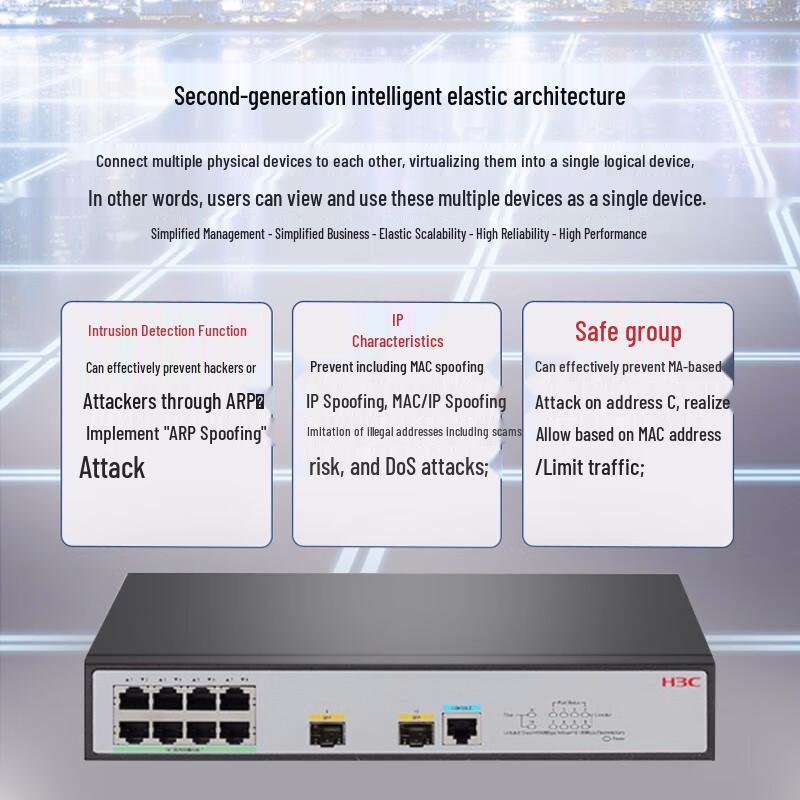 H3C S5008PV6-EI 8-Port Gigabit Ethernet Switch