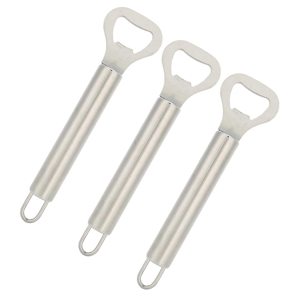 3Pcs Mini Portable Stainless Steel Manual Beer Bottle Lids Opener Kitchen Accessories
