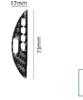 Suitable for 19-22 Toyota Supra A90 Carbon Fiber Rearview Mirror Decoration Accessories