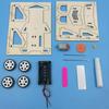 DIY Electric Wood Racing Car Assembled Puzzles Science Experiment Toy Interesting Handmade for Early Learning Building Toys