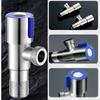 Stainless Steel Hot Cold Inlet Valve Bathroom Faucet Stop Valve Kitchen Sink Basin Triangle Valve Water Pressure Regulator