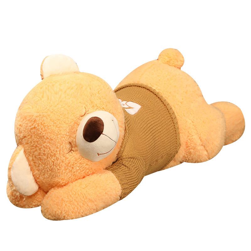 Large Sweater Bear Plush Toy Cute Hug Bear Big Throw Pillow Girl Bed Sleeping Hug Doll Doll Gift