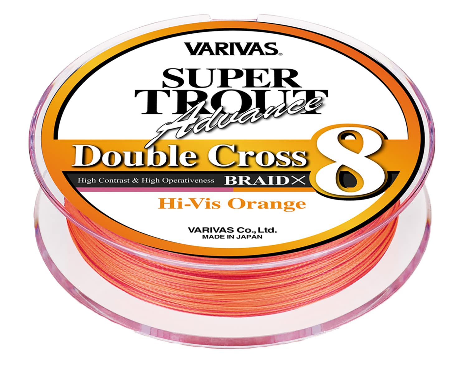 

VARIVAS Super Trout Advance Double Cross PE X8 Hivis Orange 100m / No. 0.6 (9.6lb)