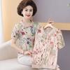 Short-sleeved Summer Loose-fitting Western-style Tops New Middle-aged and Elderly Women's Summer Tops